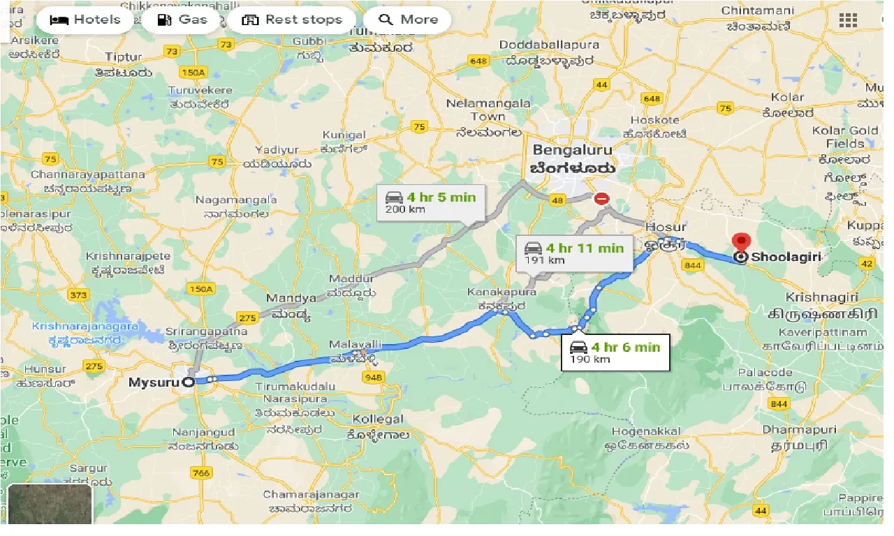 mysore-to-shoolagiri-one-way