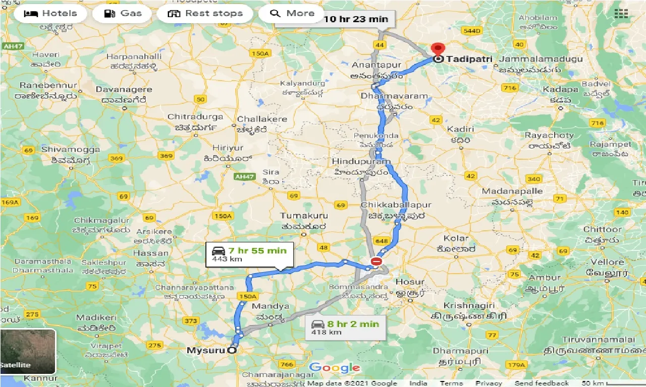 mysore-to-tadipatri-taxi