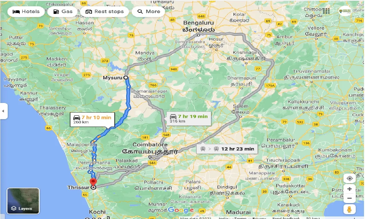 mysore-to-thrissur-round-trip