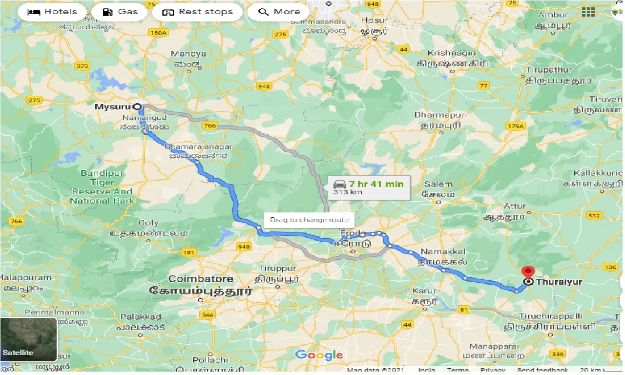 mysore-to-thuraiyur-one-way