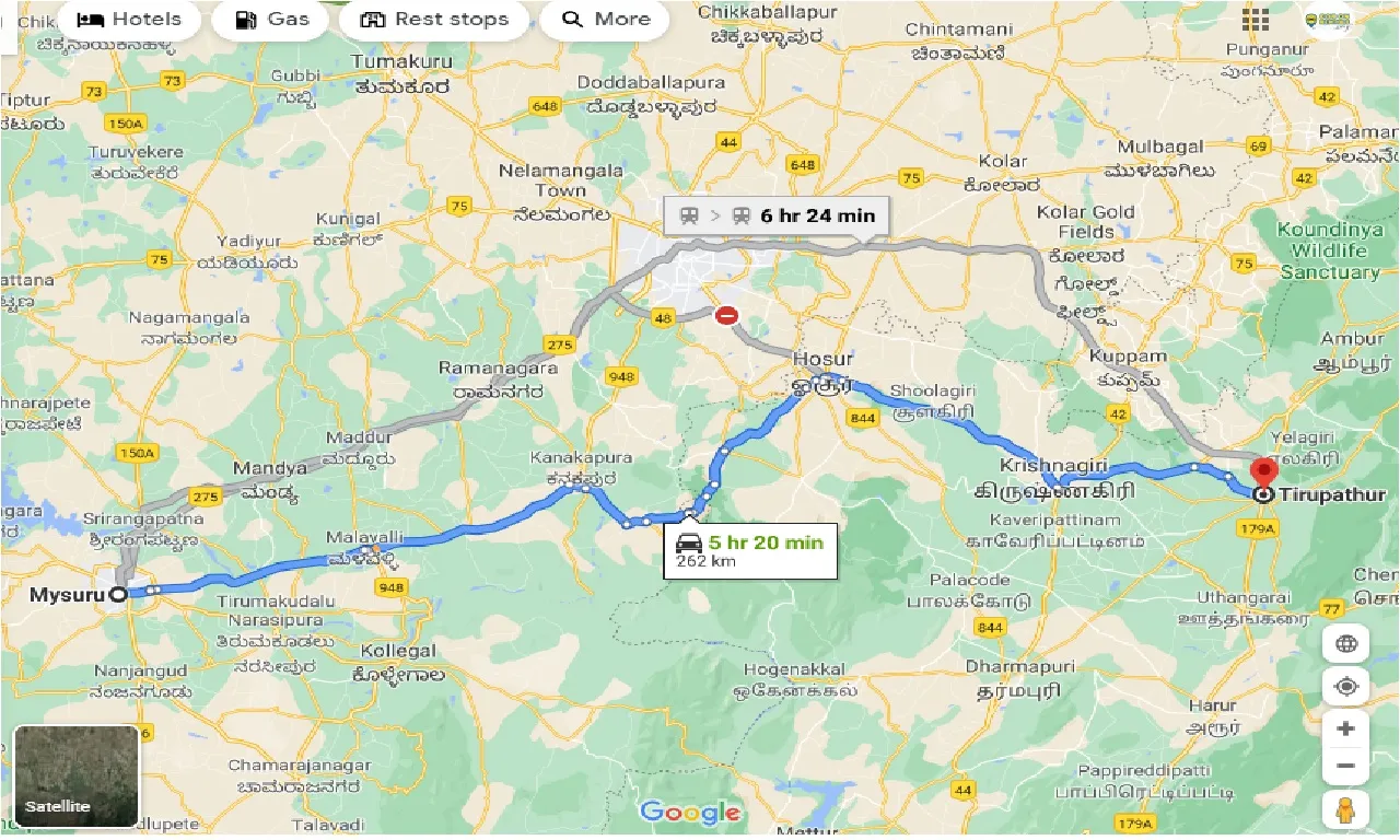mysore-to-tirupathur-one-way