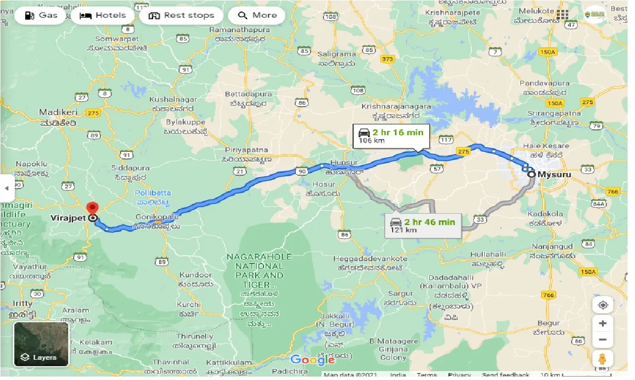 mysore-to-virajpet-round-trip