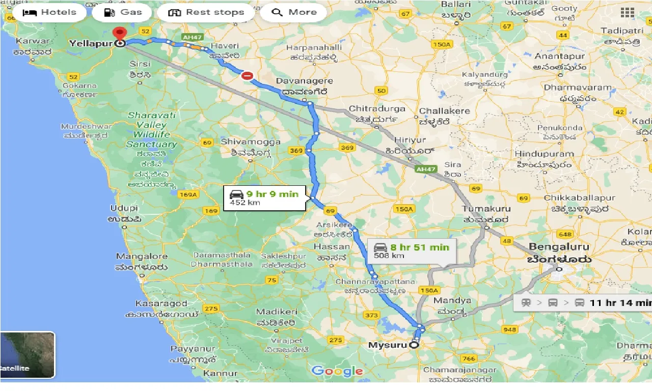 mysore-to-yellapur-one-way