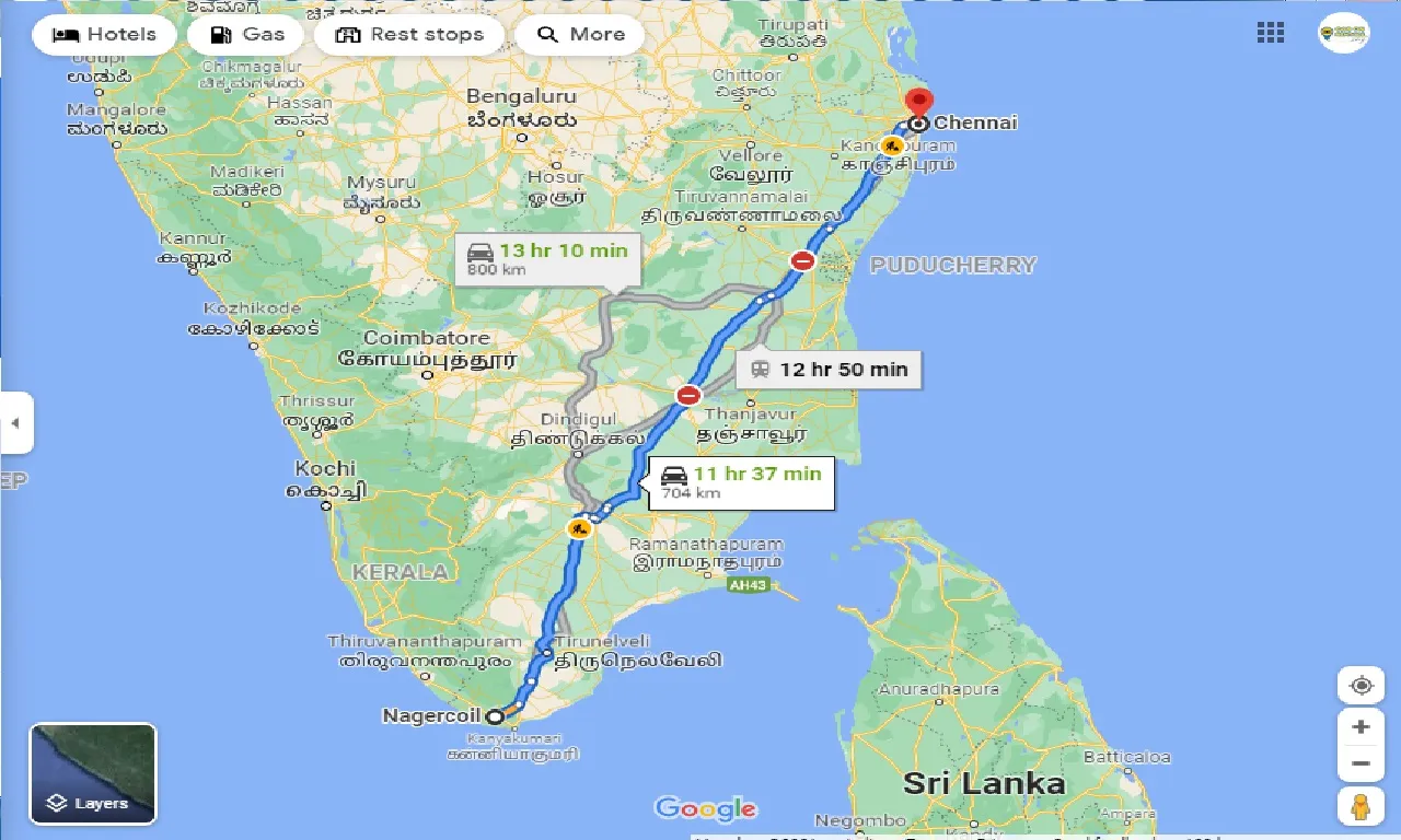 nagercoil-to-chennai-one-way