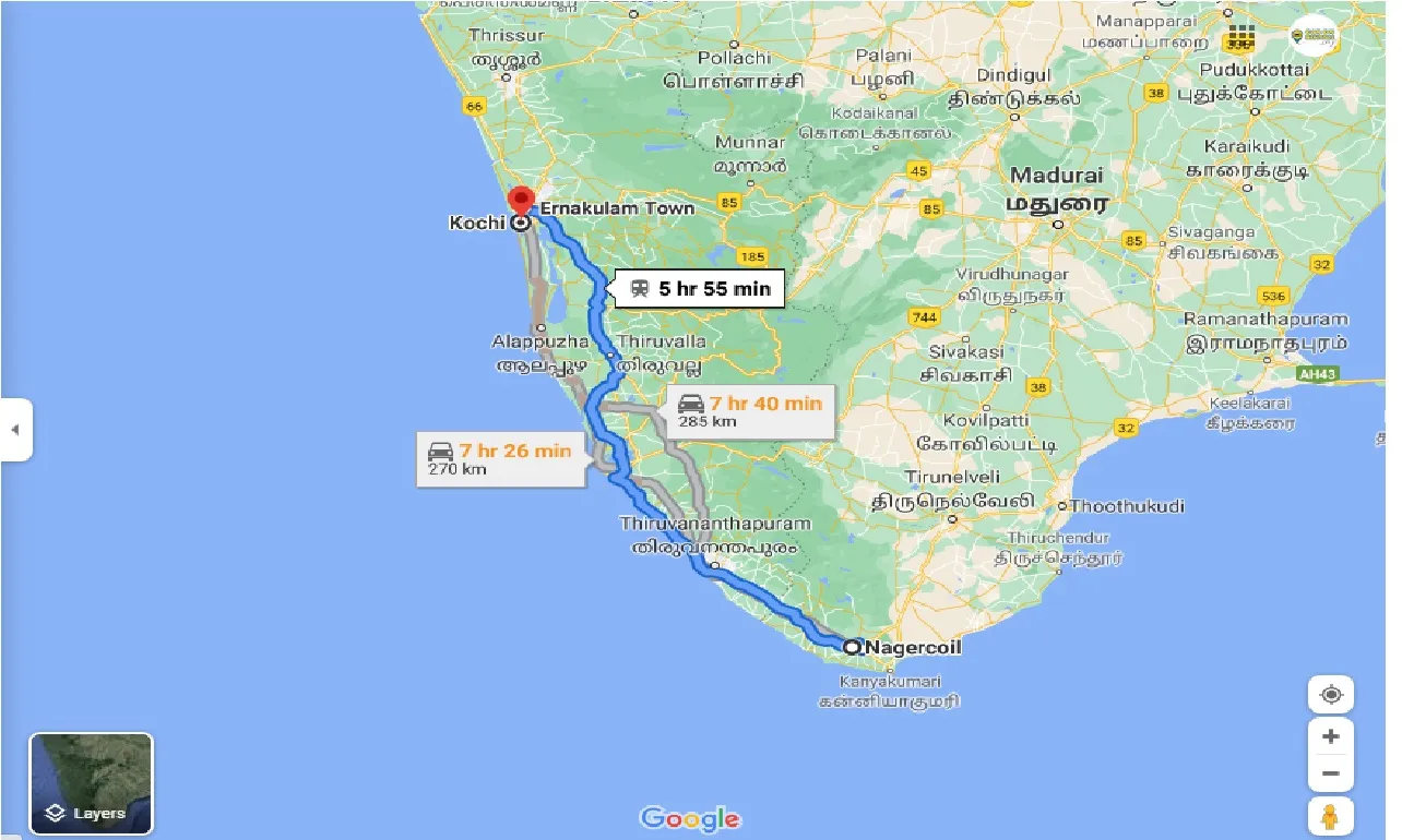 nagercoil-to-ernakulam-outstation