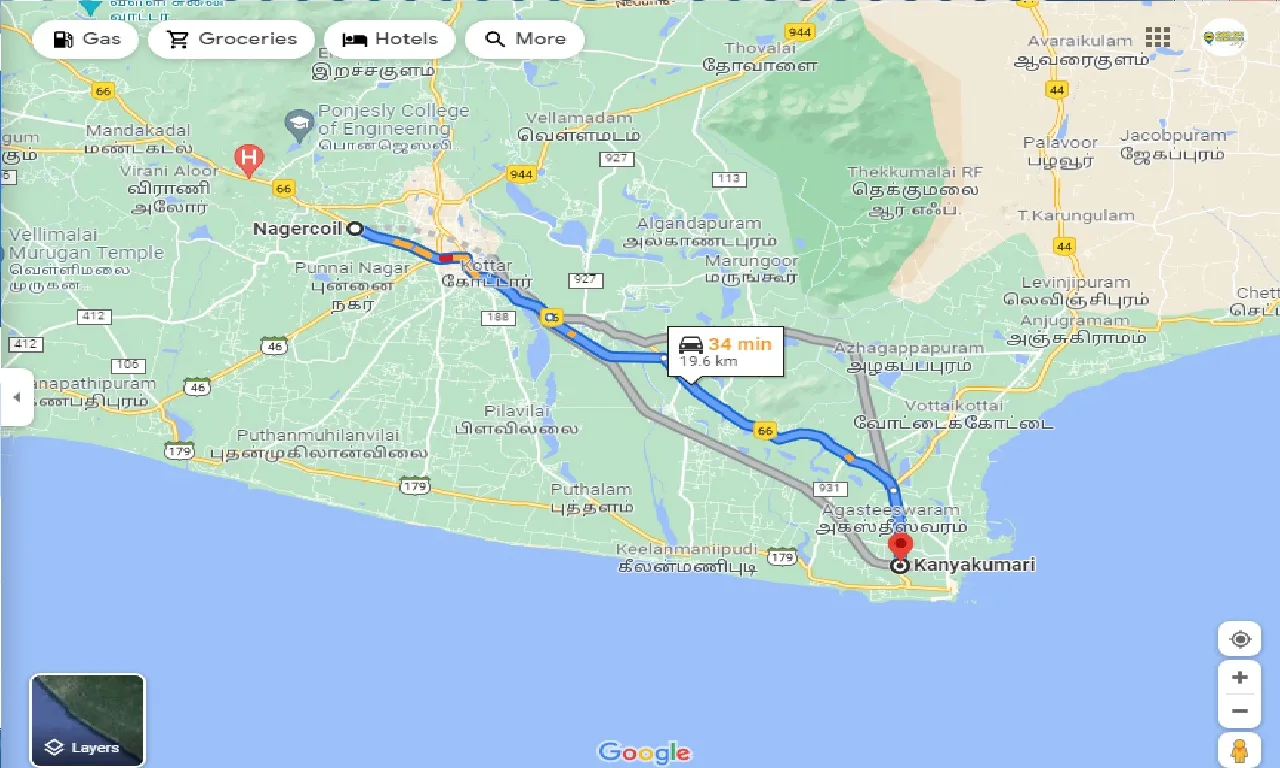 nagercoil-to-kanyakumari-round-trip