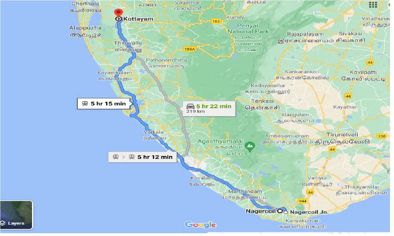 nagercoil-to-kottayam-taxi