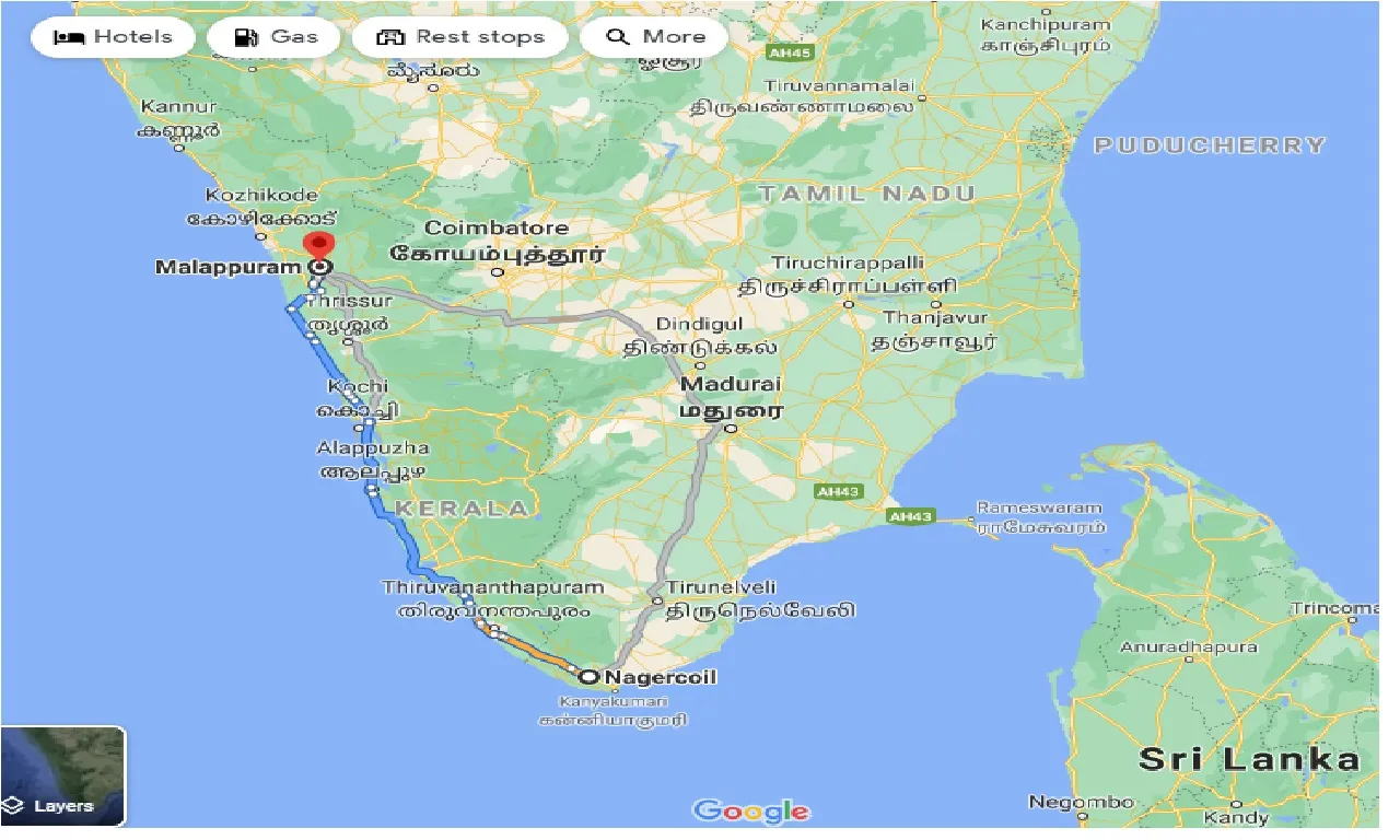 nagercoil-to-malappuram-taxi