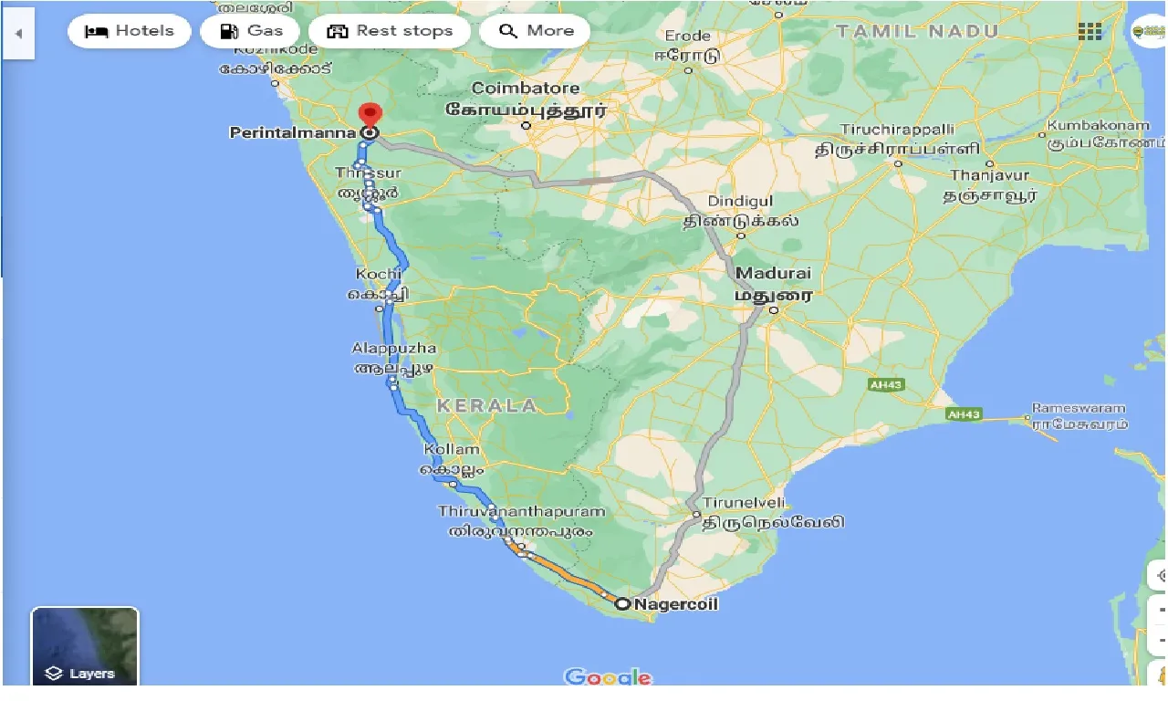 nagercoil-to-perintalmanna-one-way