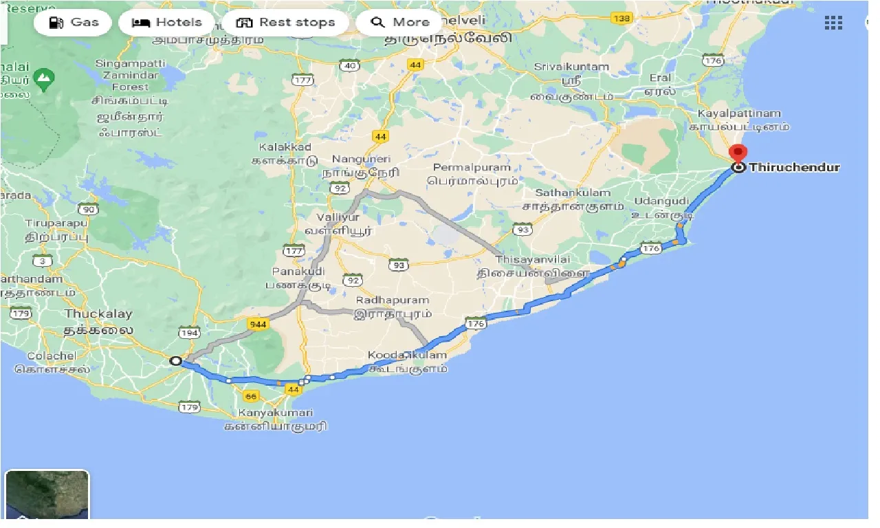 nagercoil-to-thiruchendur-one-way