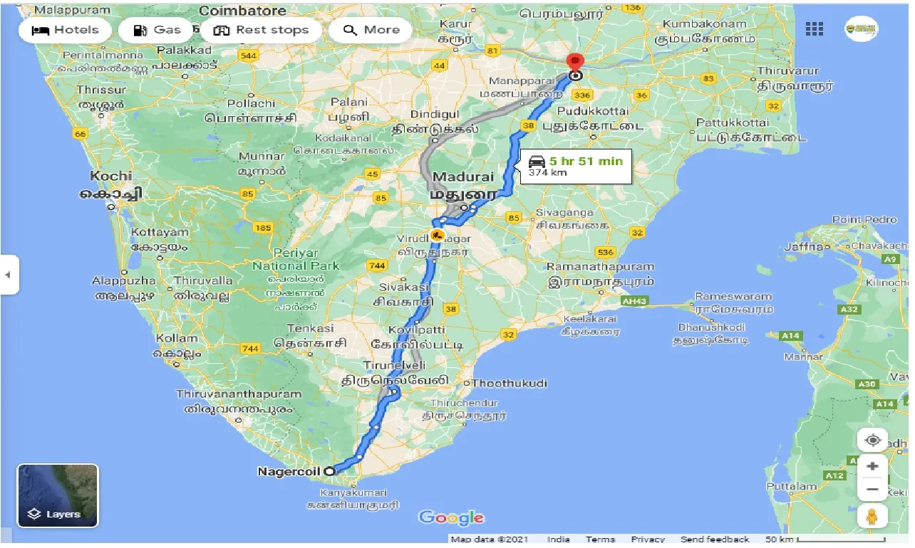 nagercoil-to-trichy-round-trip