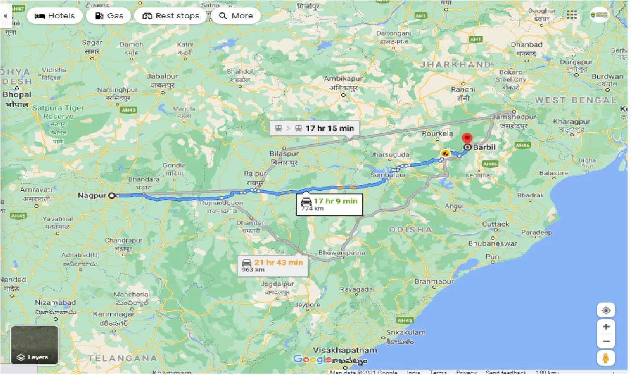 nagpur-to-barbil-round-trip