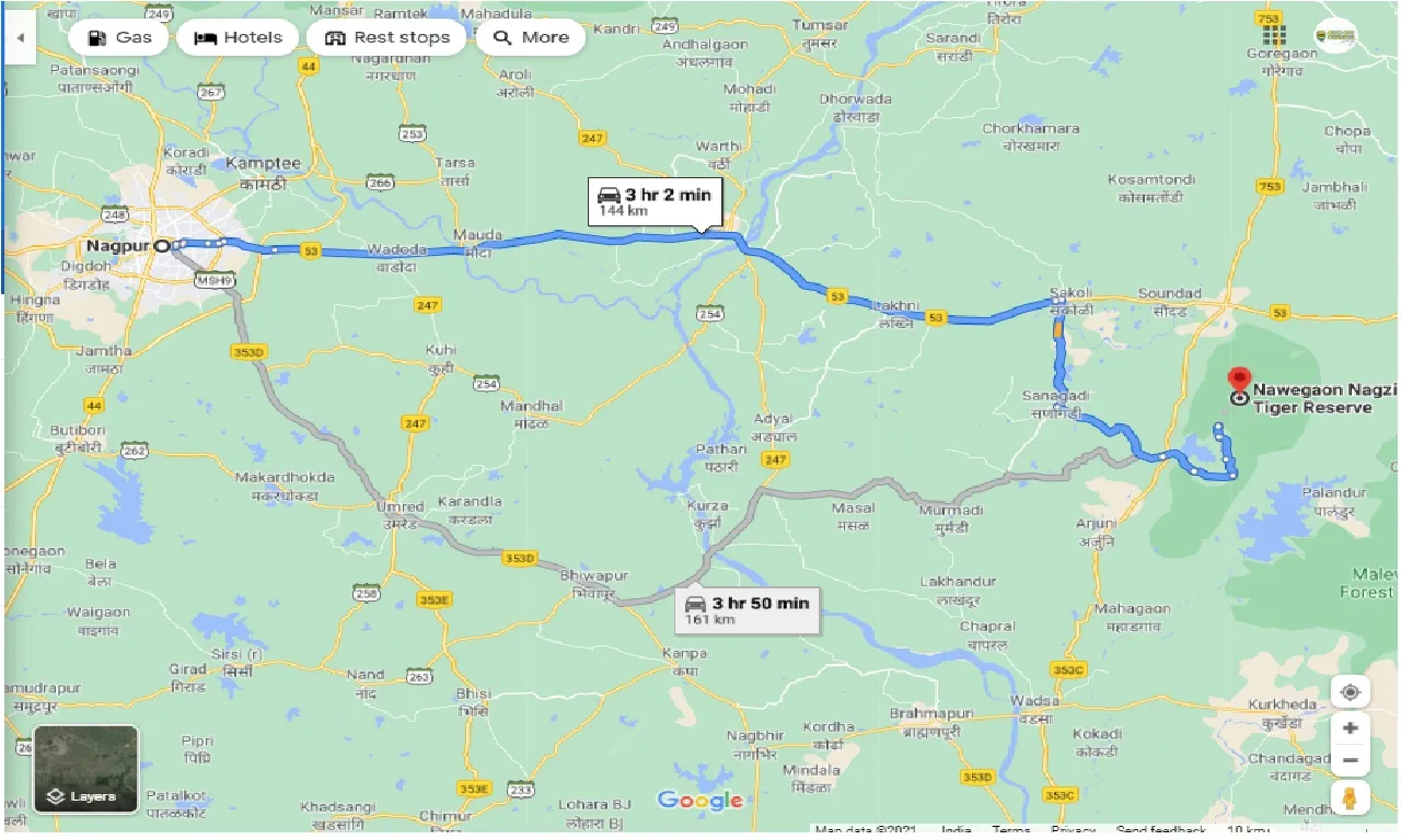 nagpur-to-navegaon-national-park-one-way