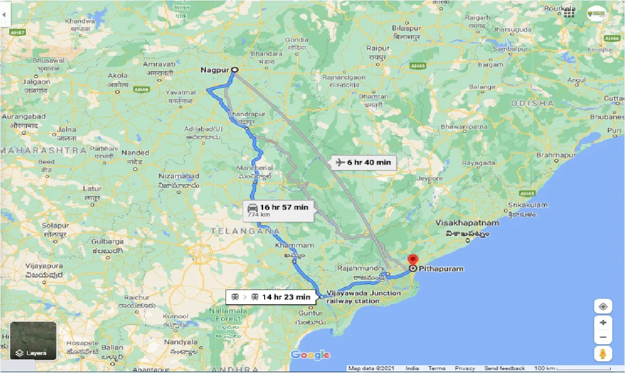 nagpur-to-pithapuram-round-trip