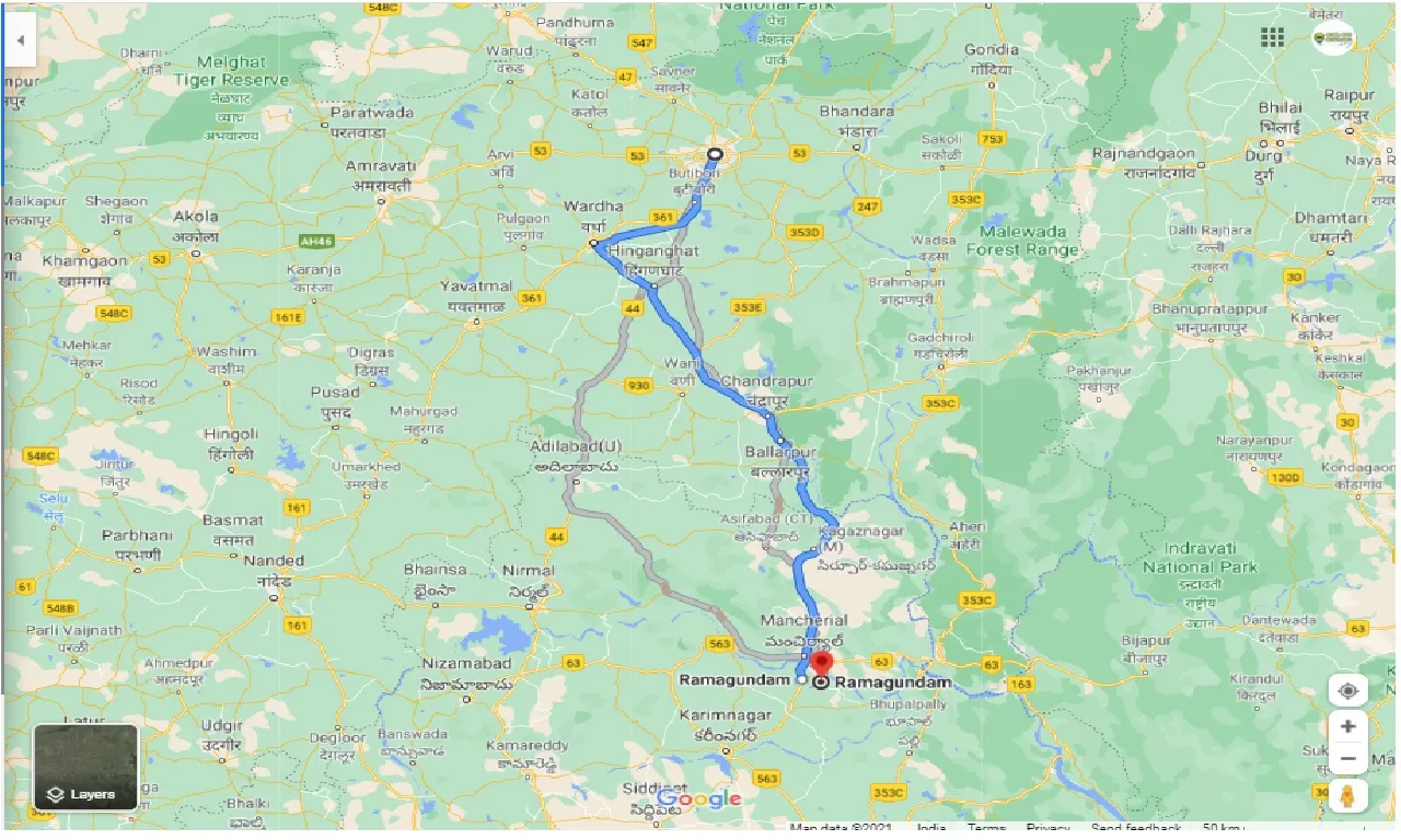 nagpur-to-ramagundam-round-trip