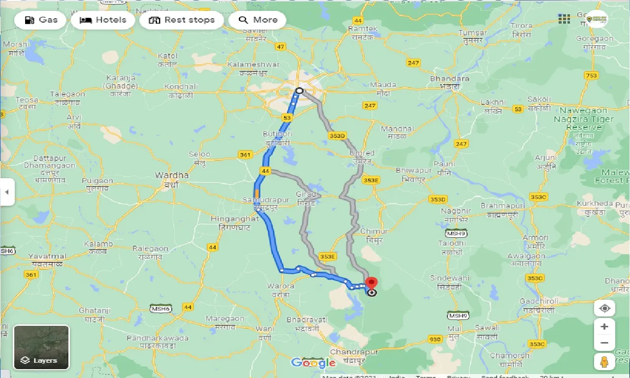 nagpur-to-tadoba-one-way