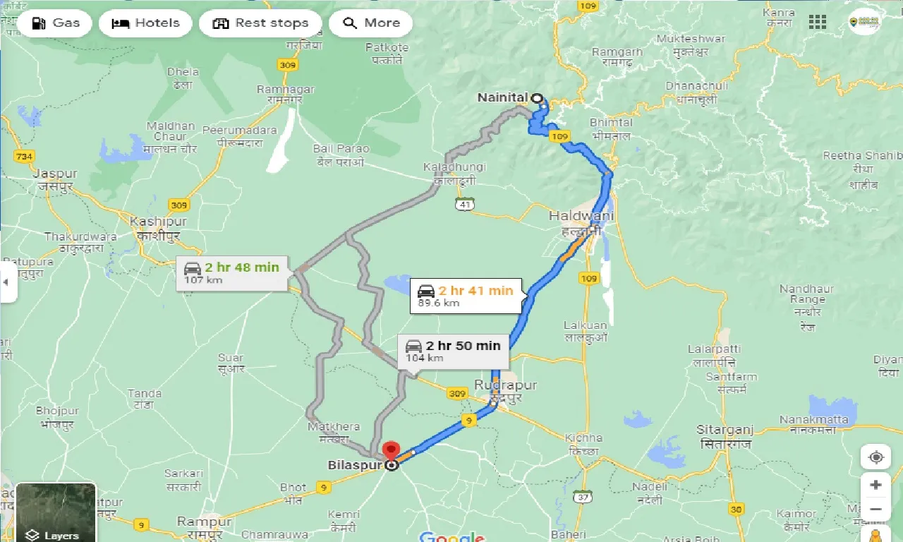 nainital-to-bilaspur-taxi