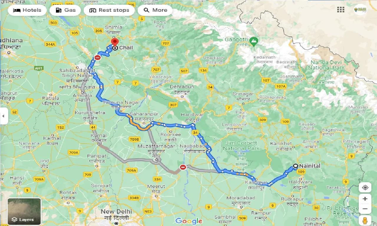 nainital-to-chail-taxi