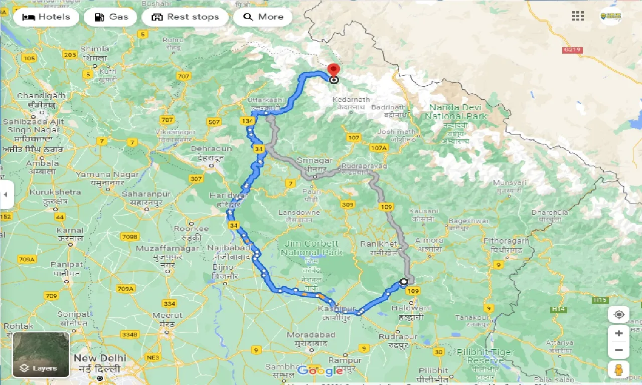 nainital-to-gangotri-one-way