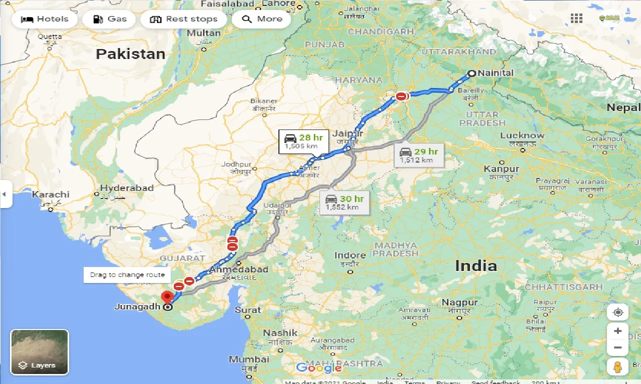 nainital-to-junagadh-one-way