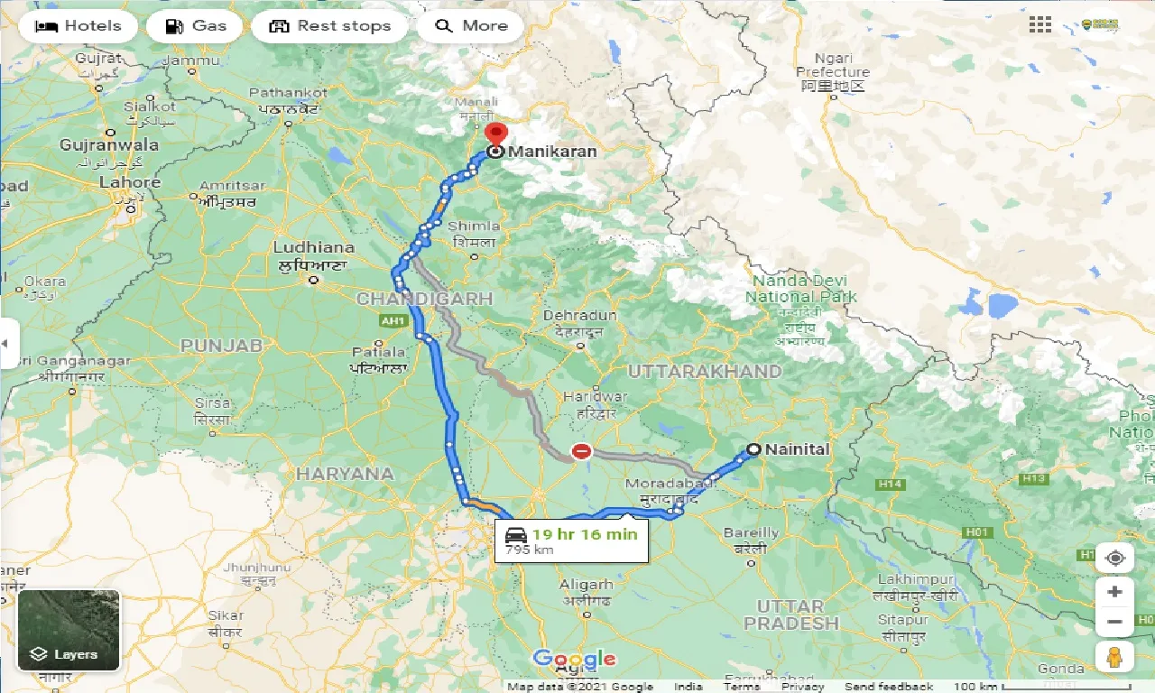 nainital-to-manikaran-taxi
