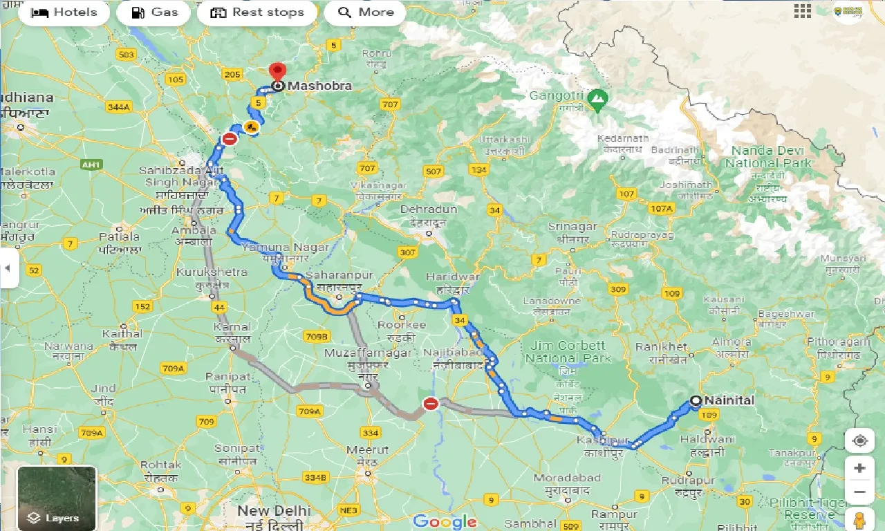 nainital-to-mashobra-taxi