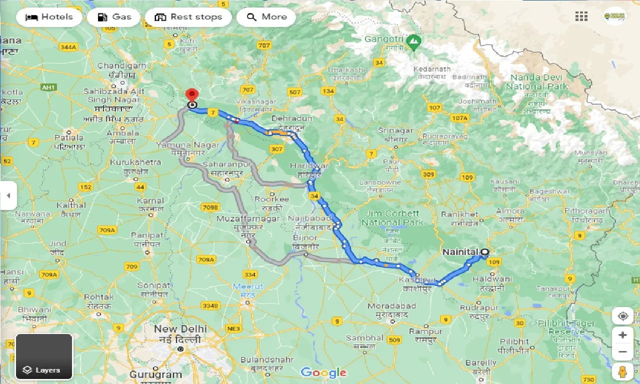 nainital-to-nahan-one-way