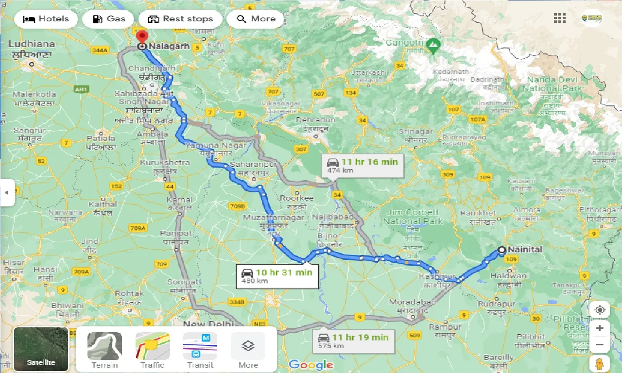 nainital-to-nalagarh-one-way