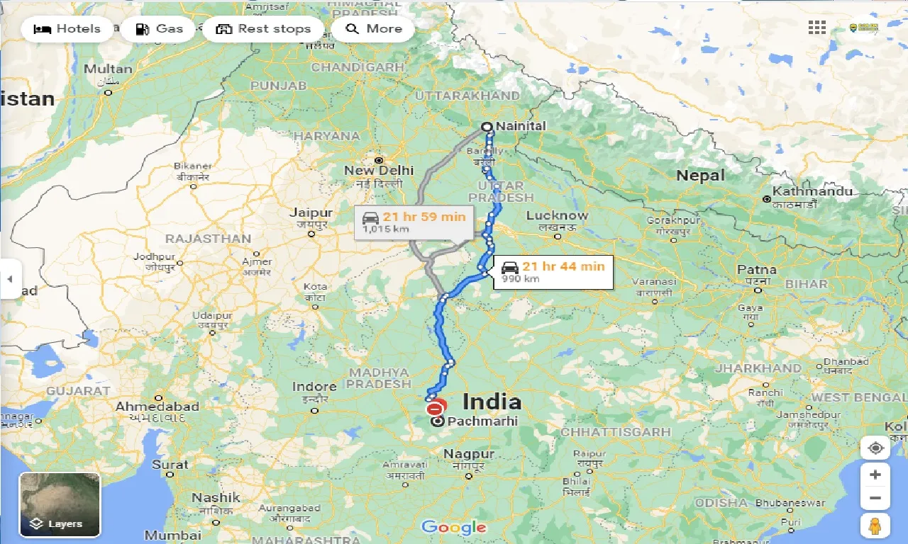 nainital-to-pachmarhi-one-way