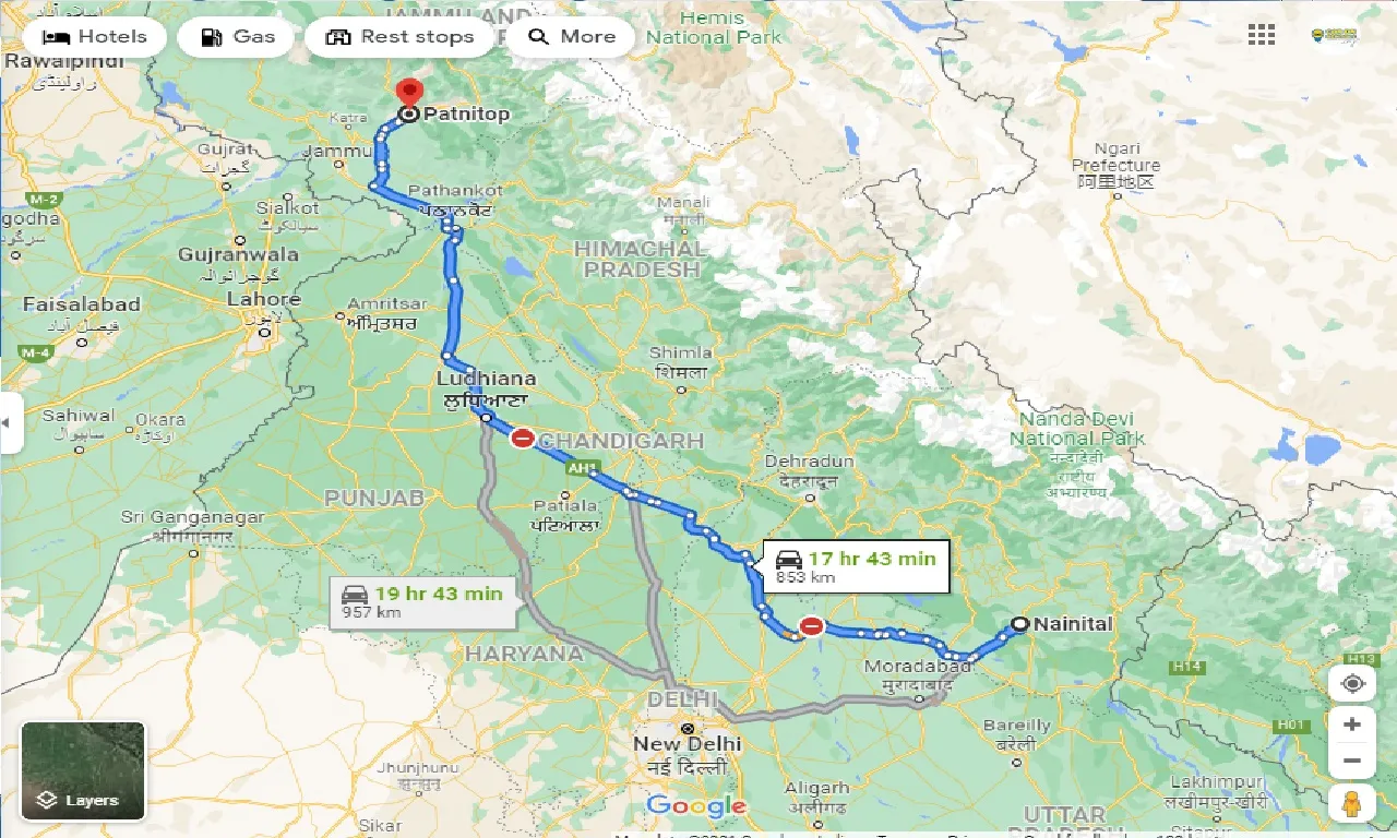 nainital-to-patnitop-one-way