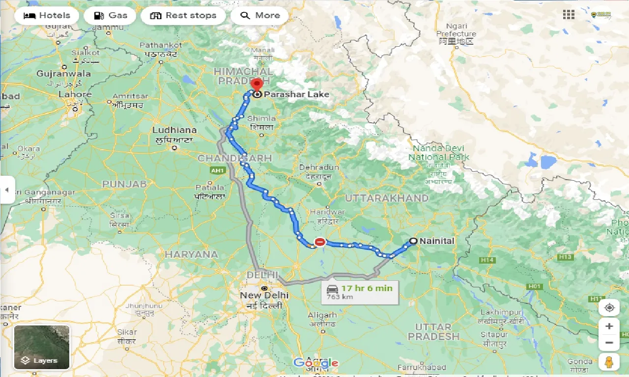 nainital-to-prashar-lake-one-way