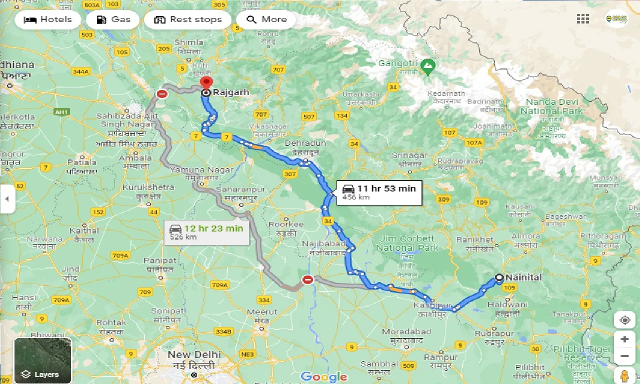 nainital-to-rajgarh-hp-taxi