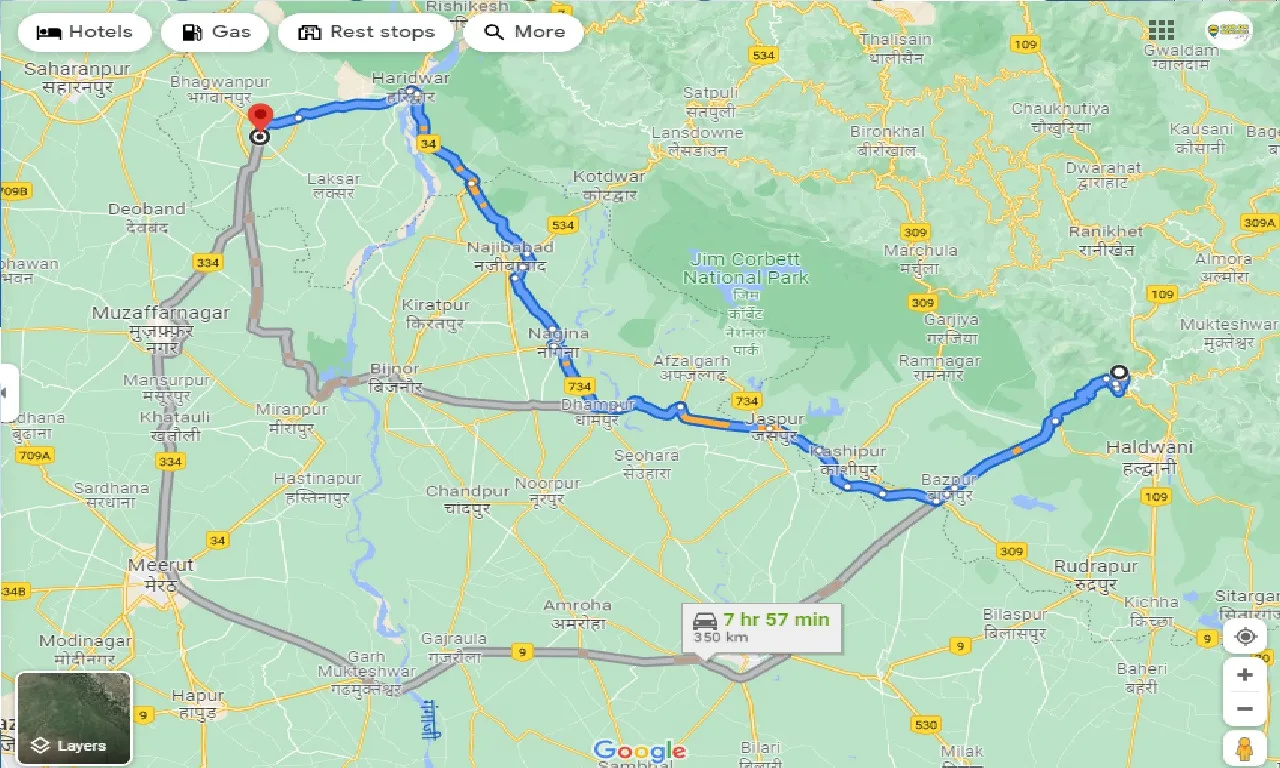 nainital-to-roorkee-one-way