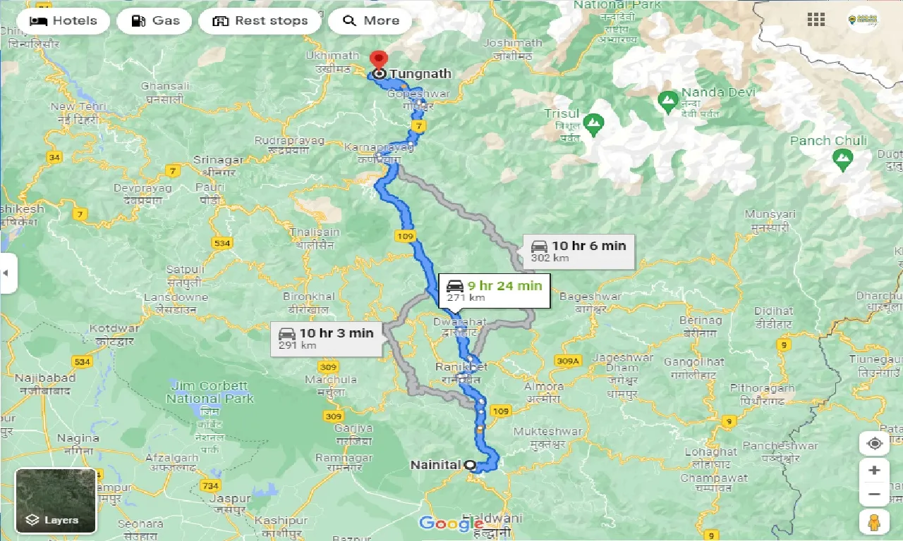 nainital-to-tungnath-taxi