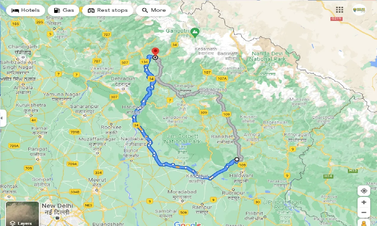 nainital-to-uttarkashi-one-way