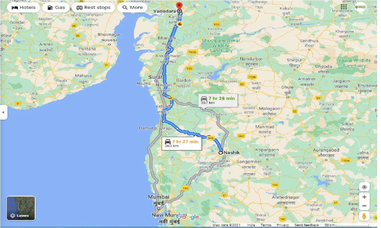 nashik-to-baroda-round-trip