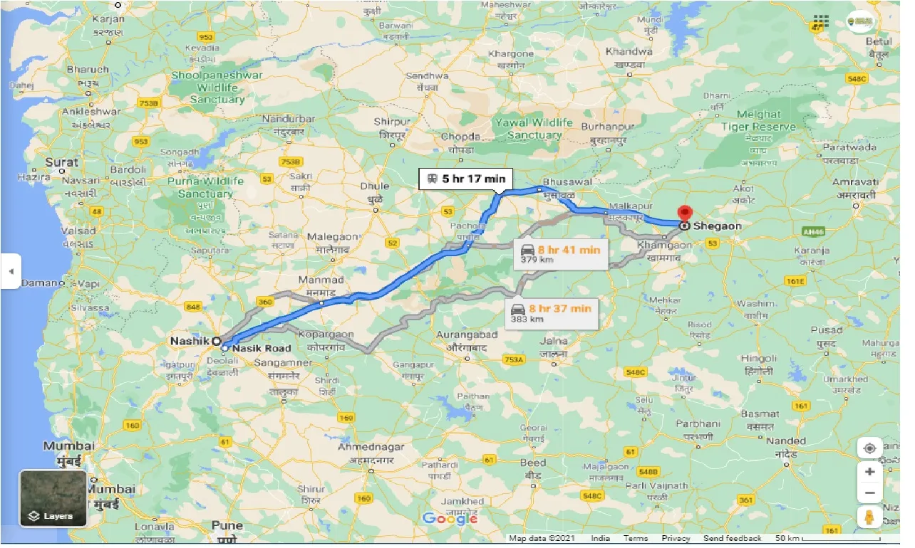 nashik-to-shegaon-round-trip