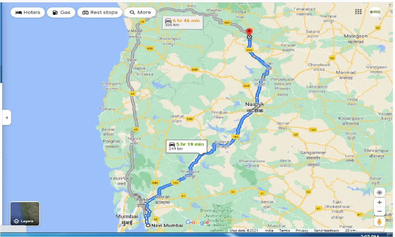 navi-mumbai-to-saputara-one-way