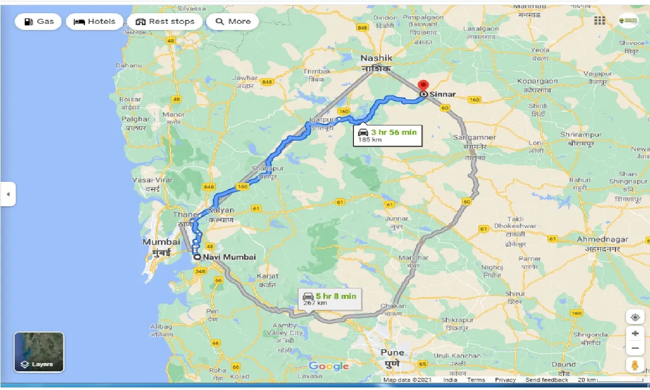 navi-mumbai-to-sinnar-one-way