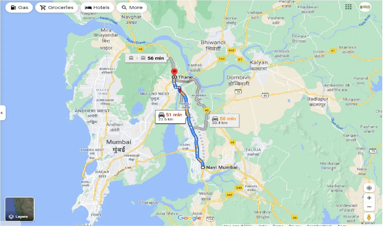 navi-mumbai-to-thane-one-way