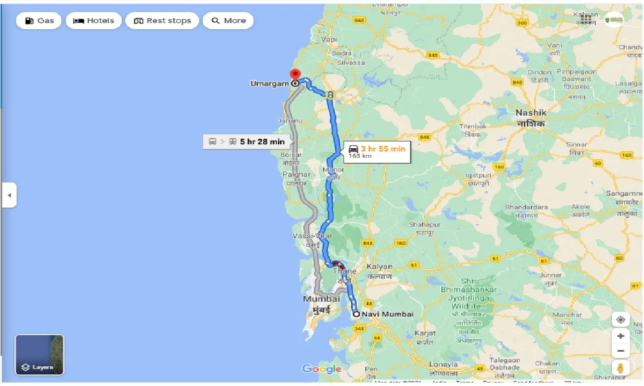 navi-mumbai-to-umargam-one-way