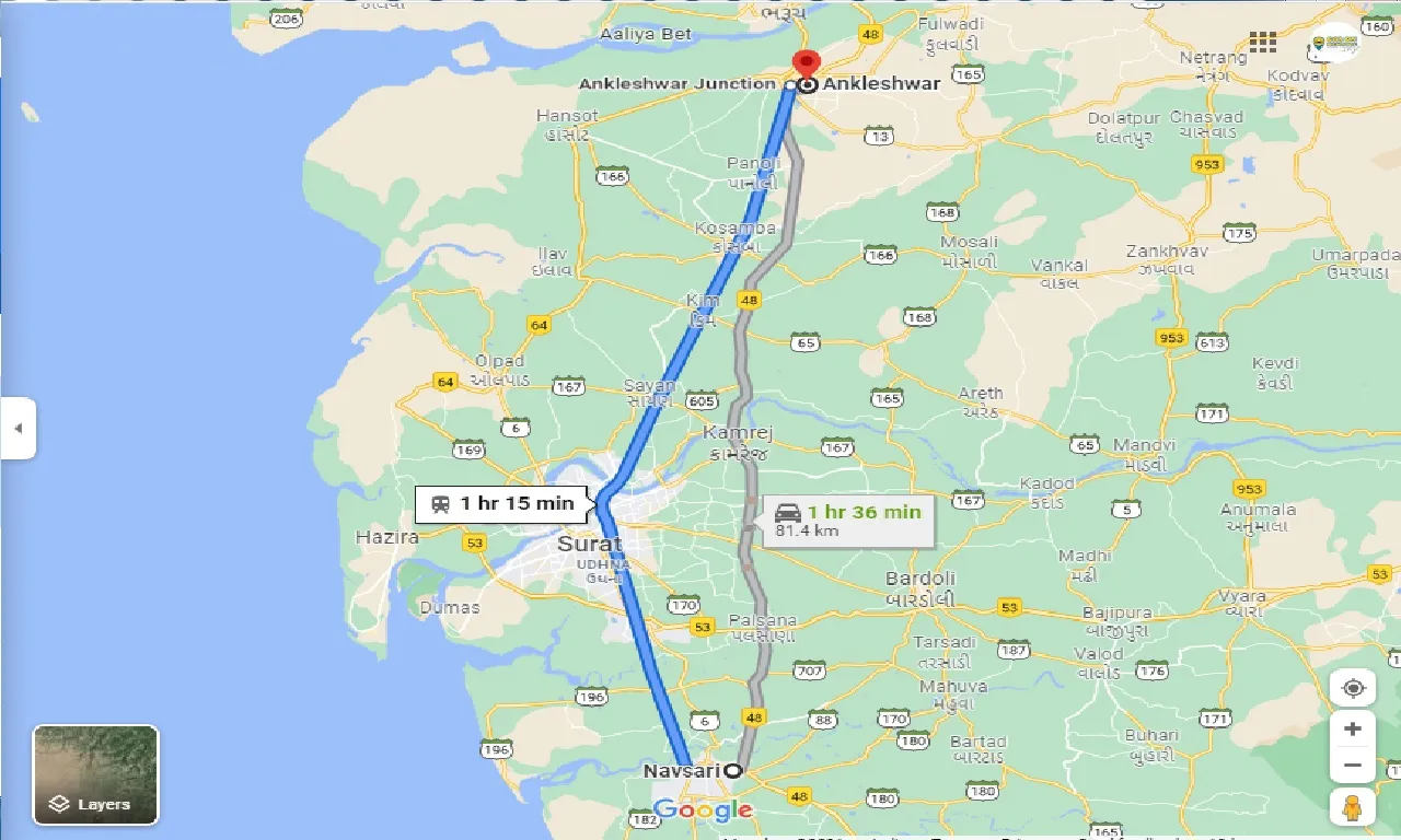 navsari-to-ankleshwar-round-trip