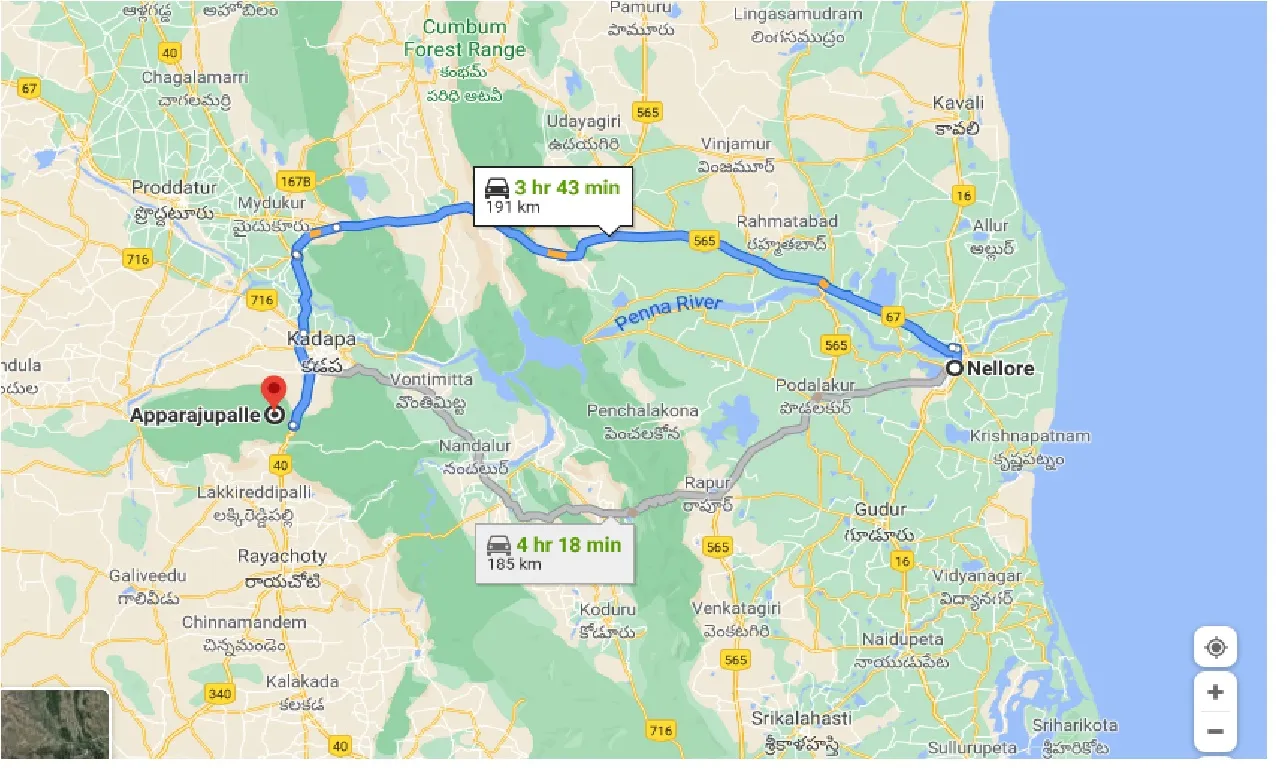nellore-to-apparajupalle-one-way