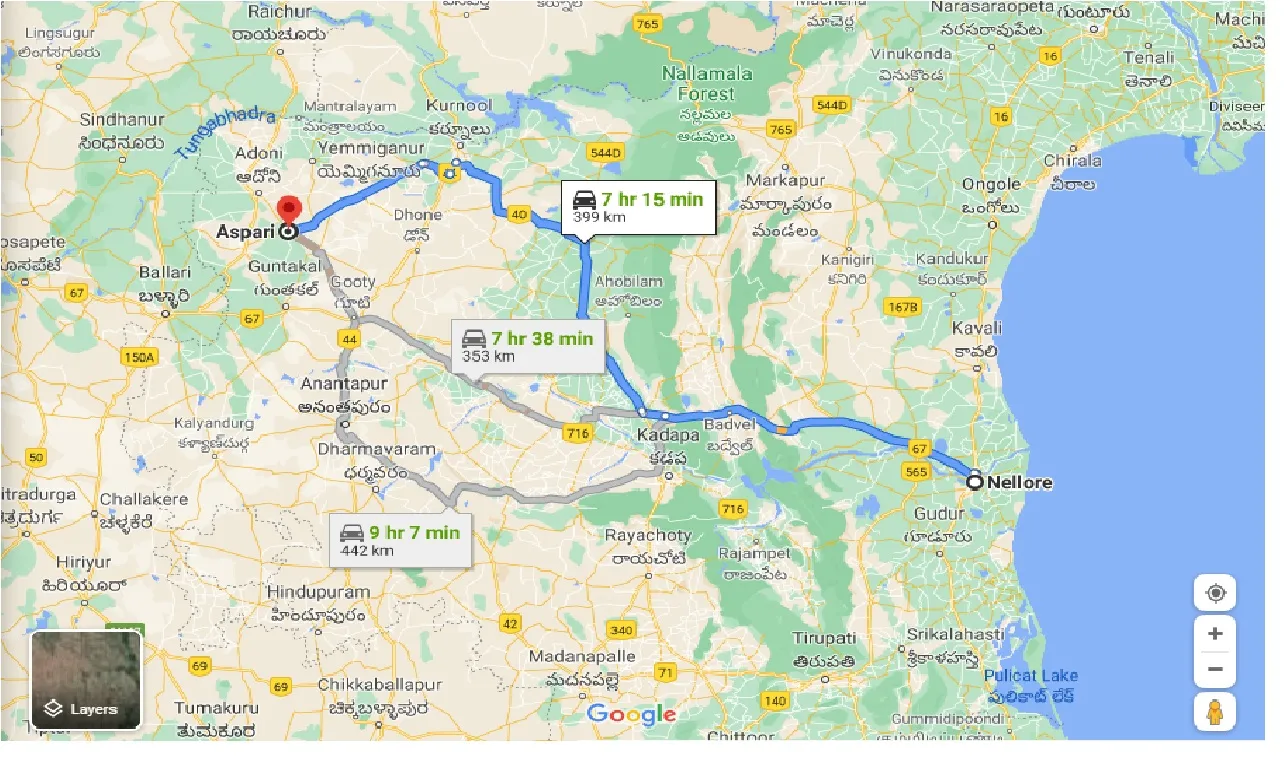 Nellore To Aspari One Way nellore-to-aspari-one-way