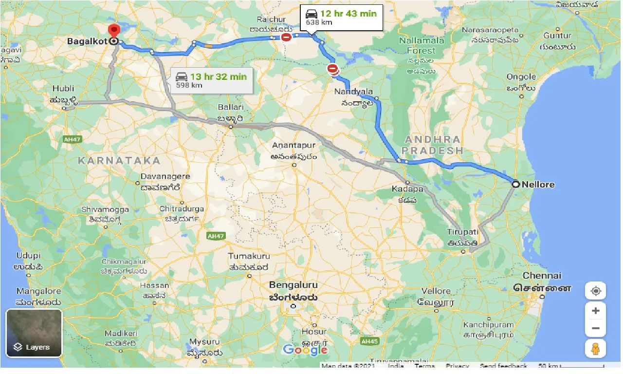 nellore-to-bagalkot-taxi