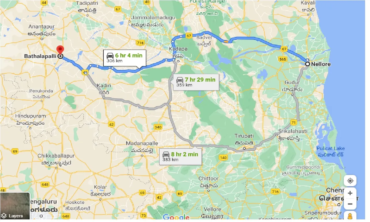 nellore-to-bathalapalli-one-way