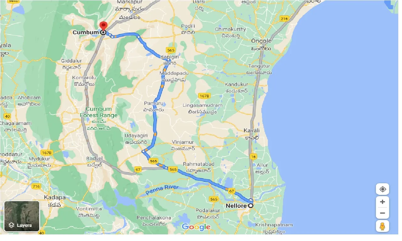 nellore-to-cumbum-taxi
