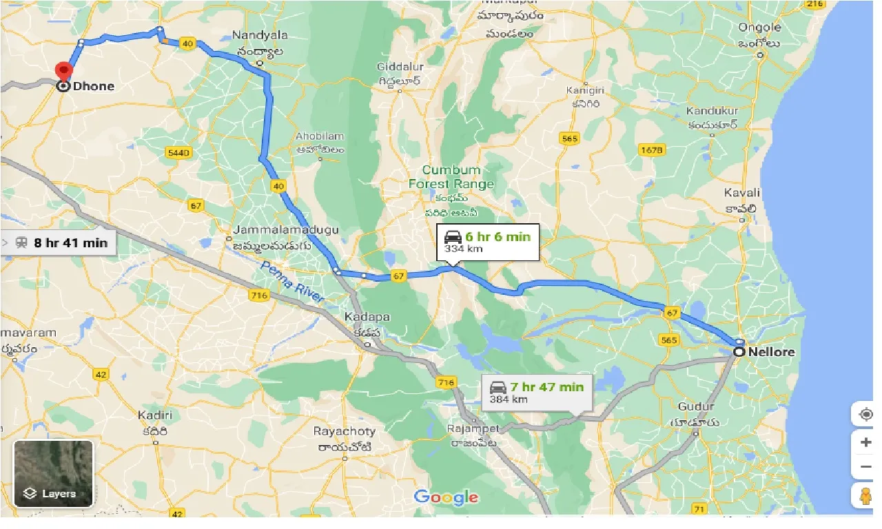 nellore-to-dhone-taxi