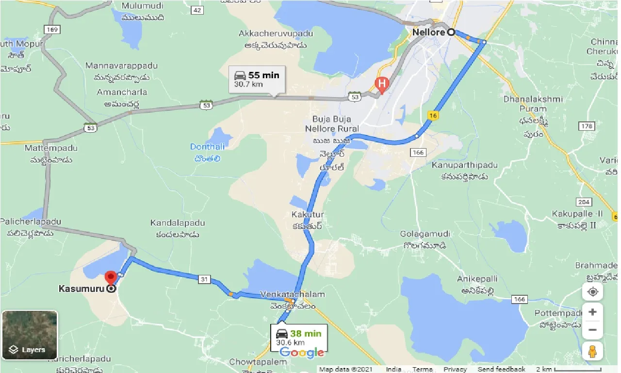 nellore-to-kasumuru-taxi
