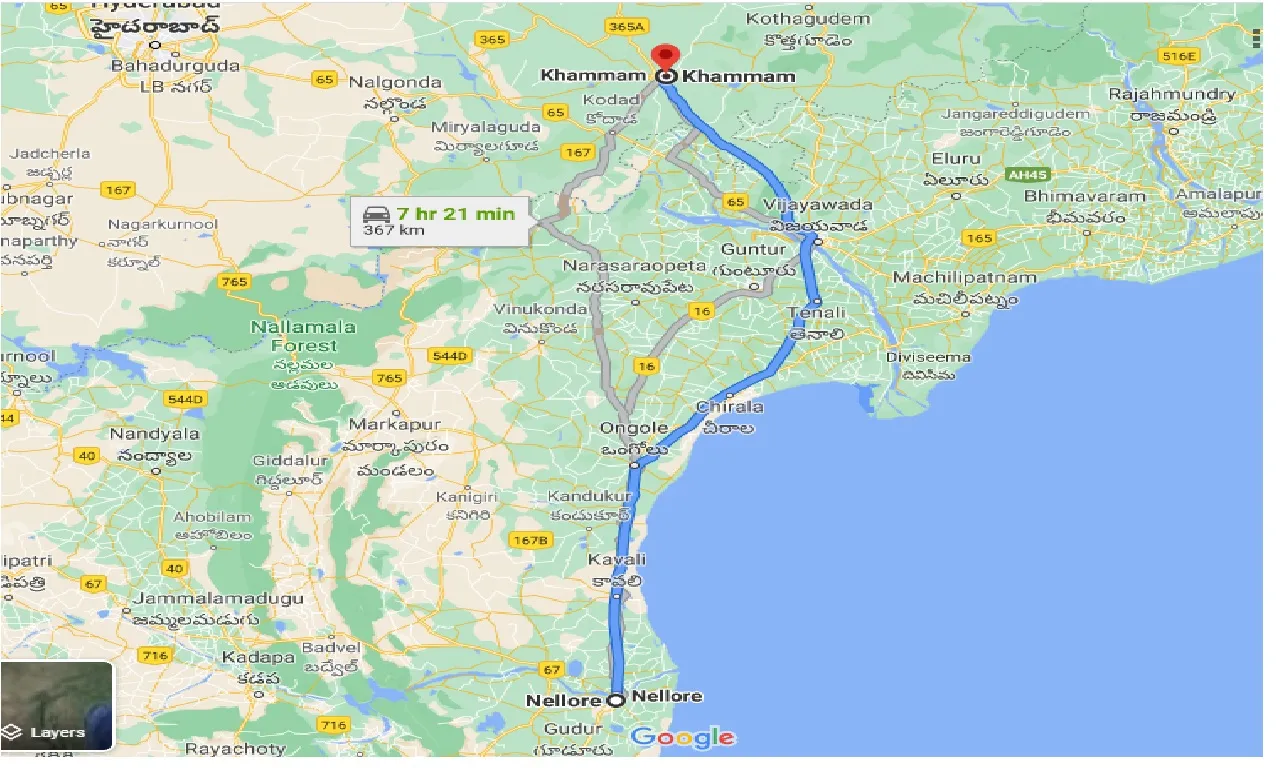 nellore-to-khammam-taxi